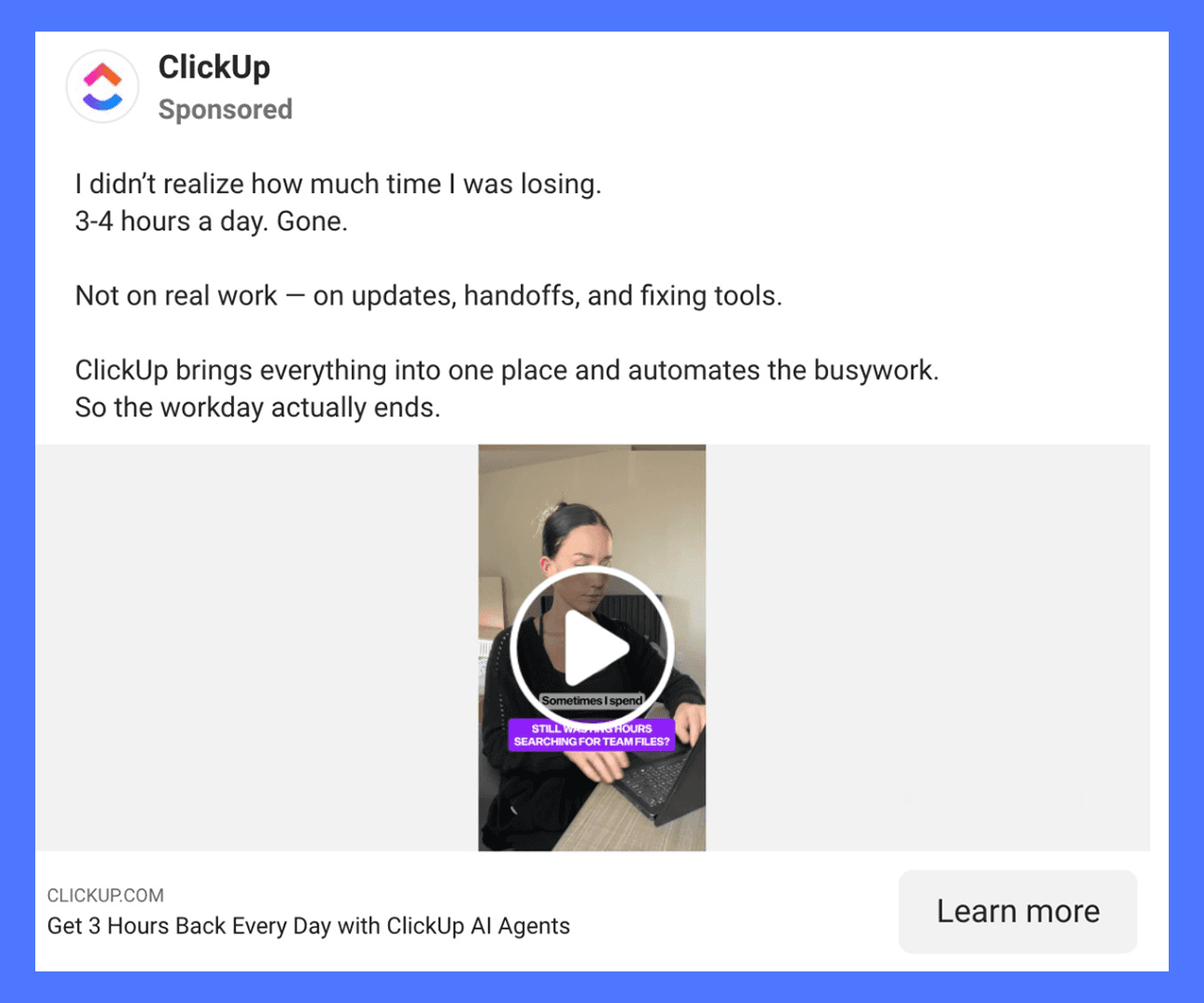 ClickUp - Where Did the Day Go?