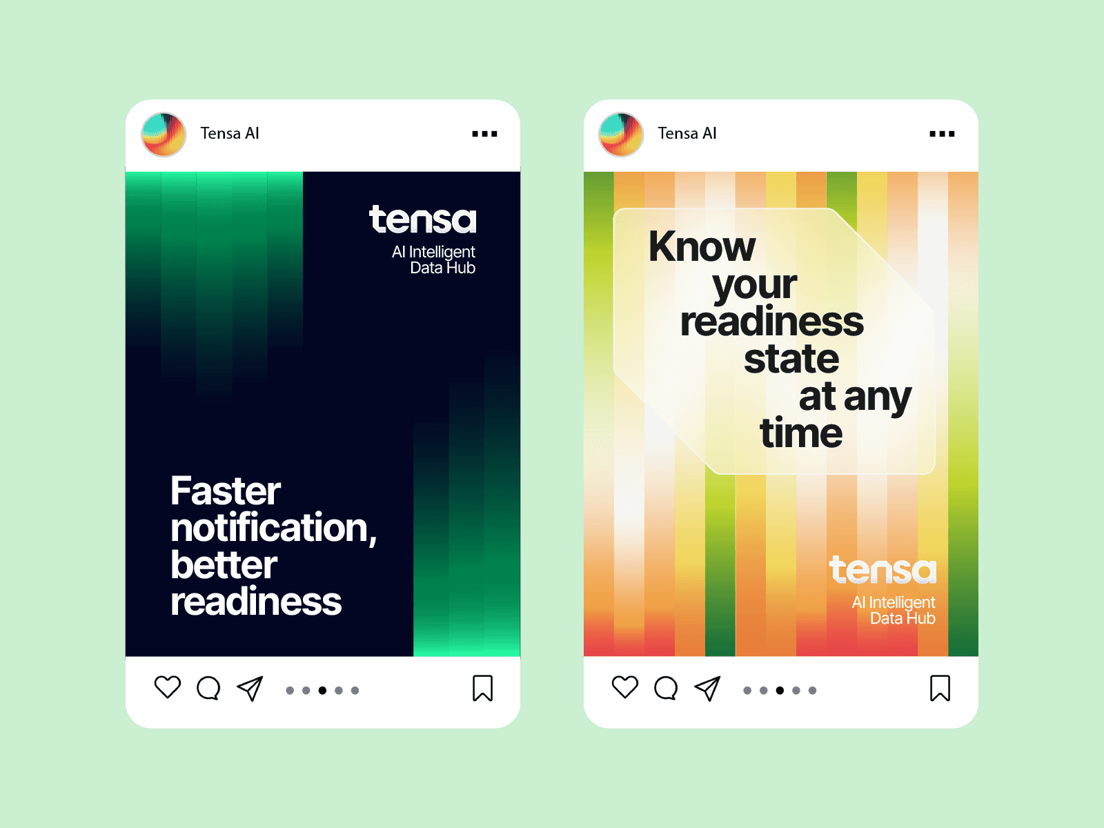 Tensa Social Media Post Examples