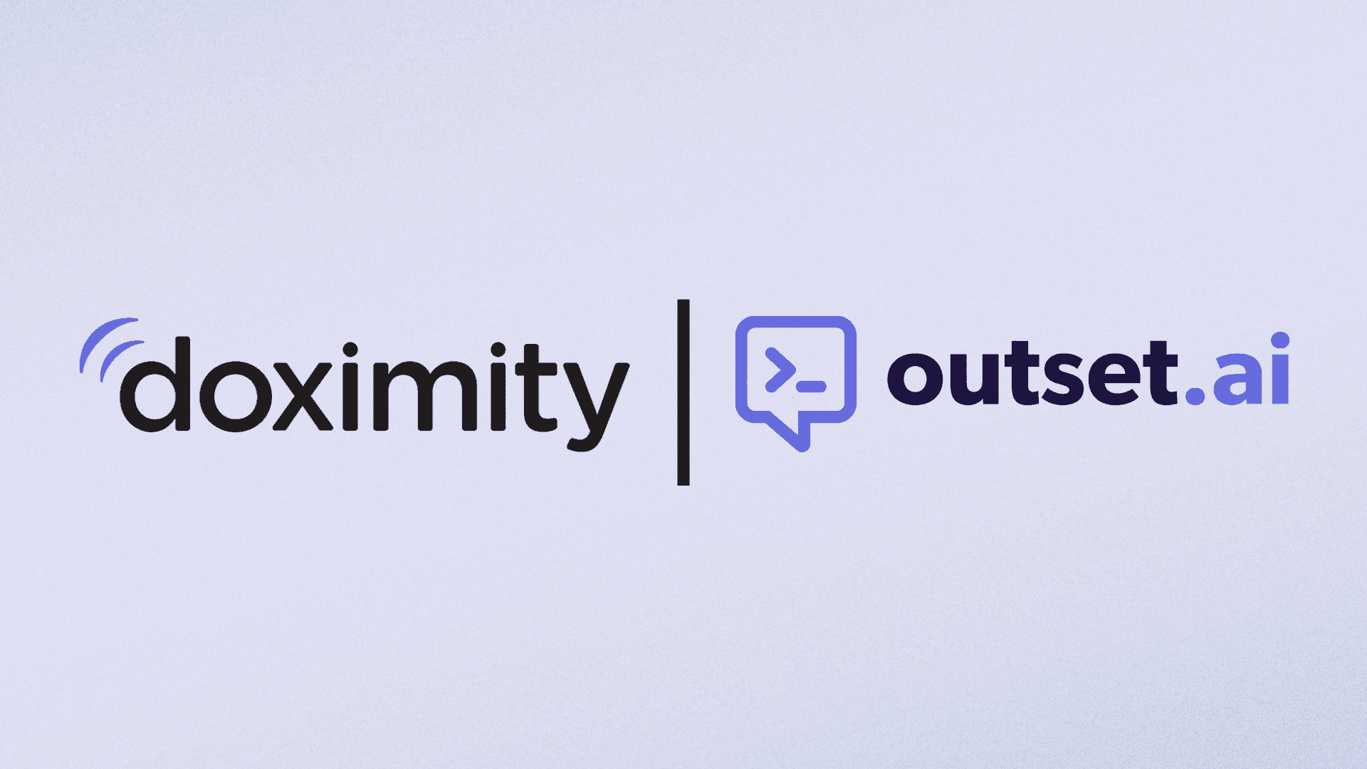 Doximity company logo next to Outset company logo