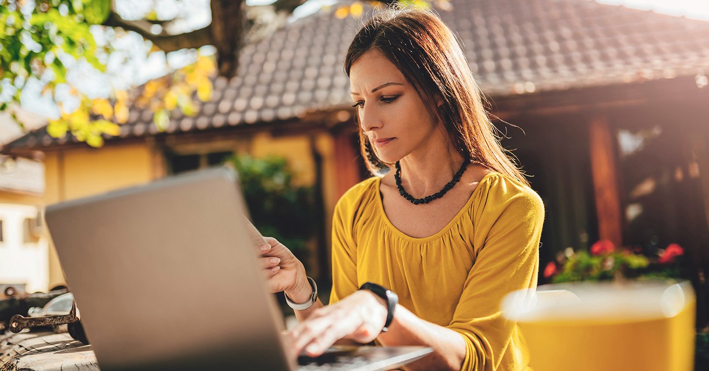 person working - Financial Report Writing