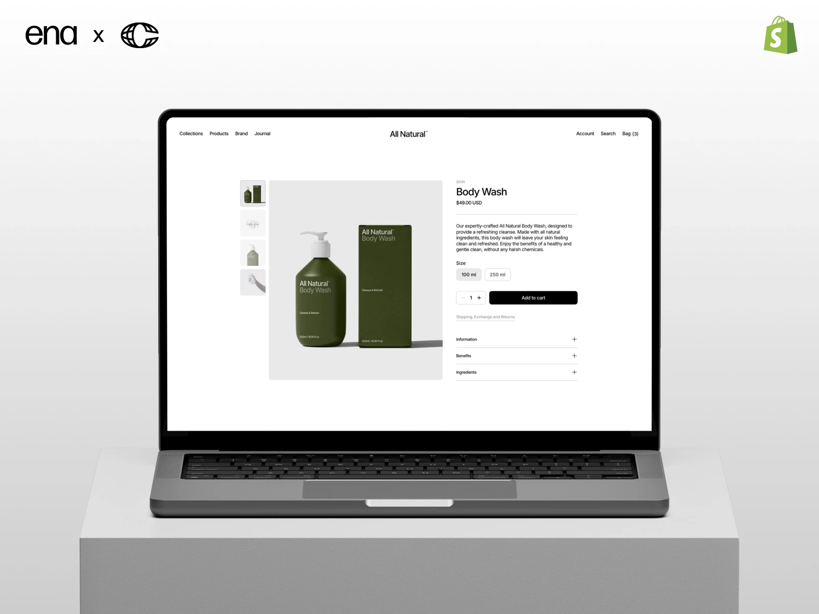 All Natural Framer template