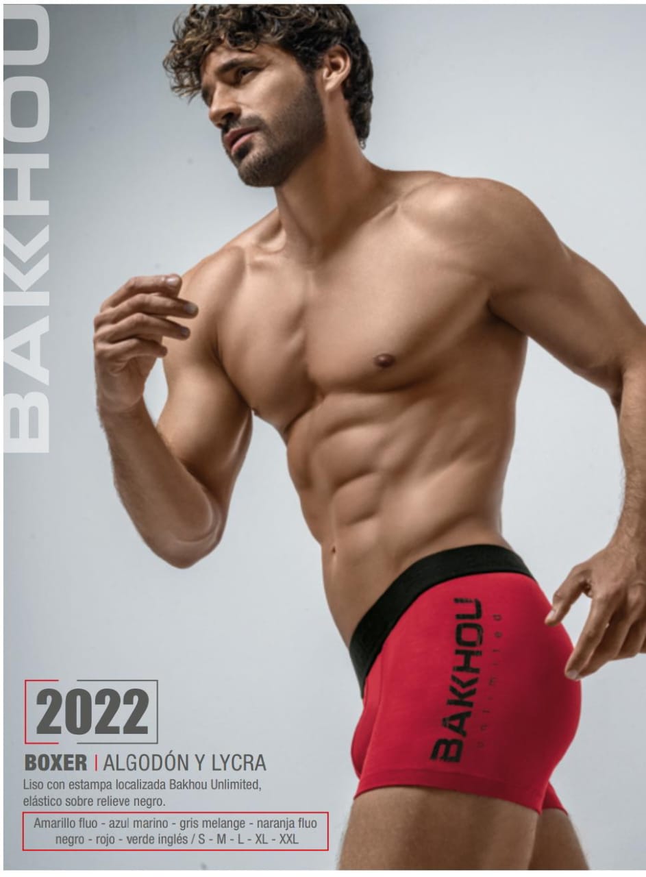 Hombre con boxer bakhou rojo