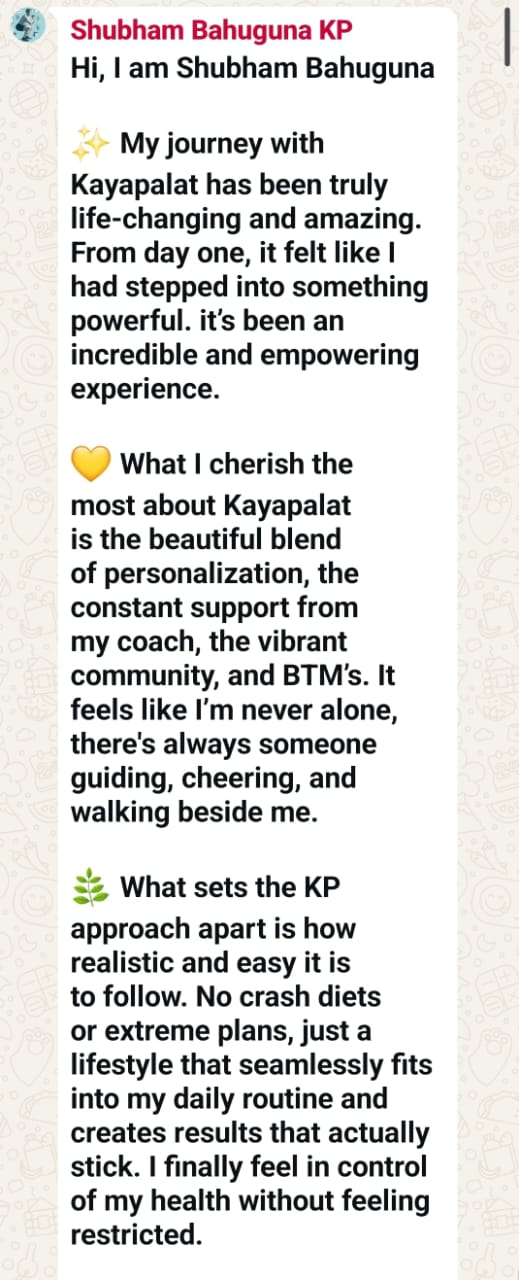 Client testimonial from Asha
