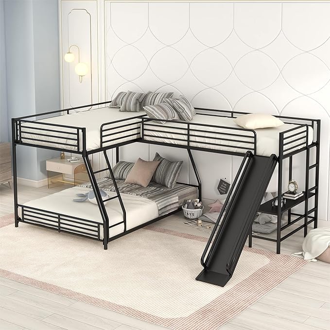 Enhance your workspace with the 3 bed bunk bed with slide, designed for comfort and efficiency.