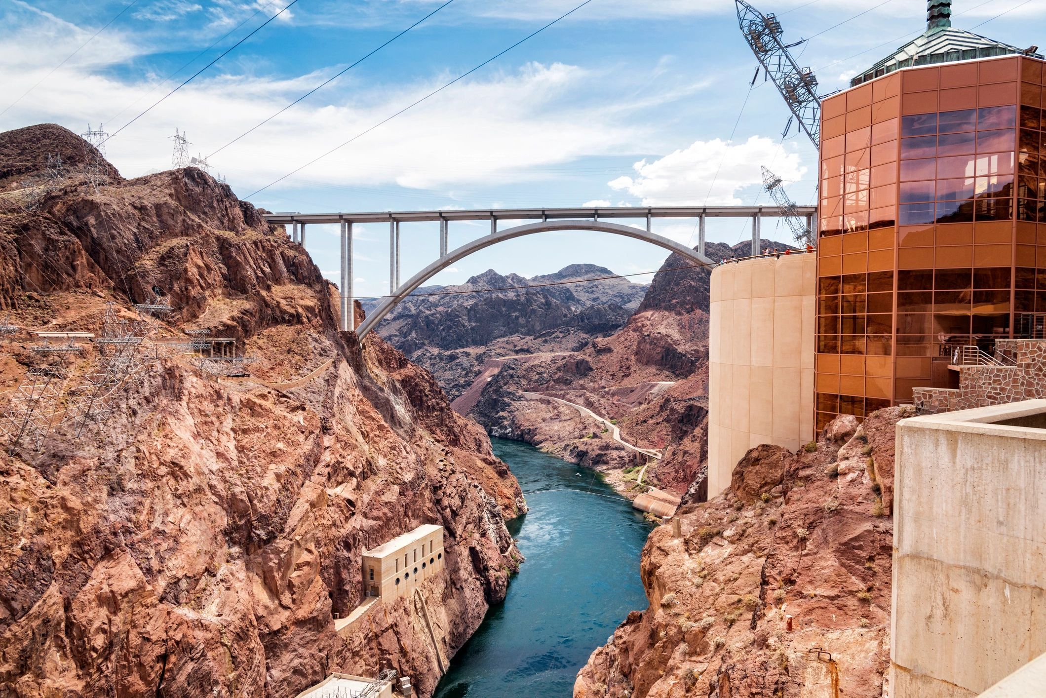 a black and white living room with a large tv