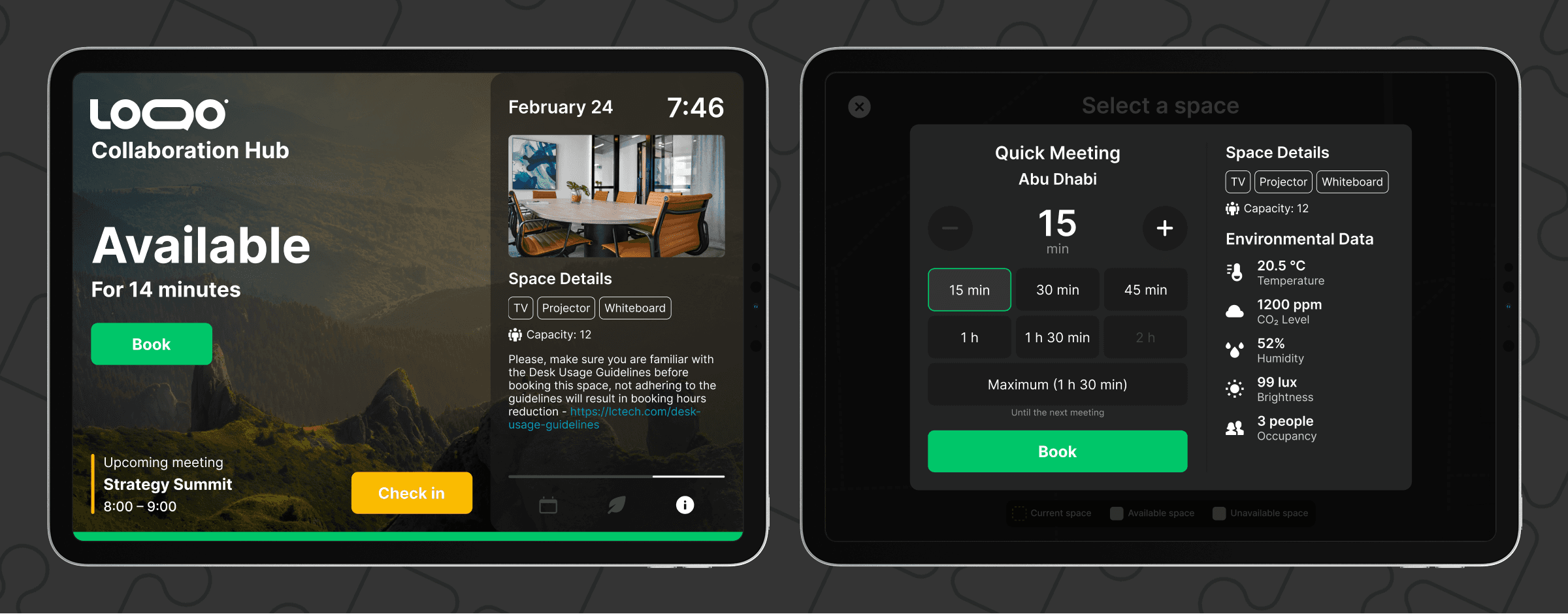 More Meeting Room App UI