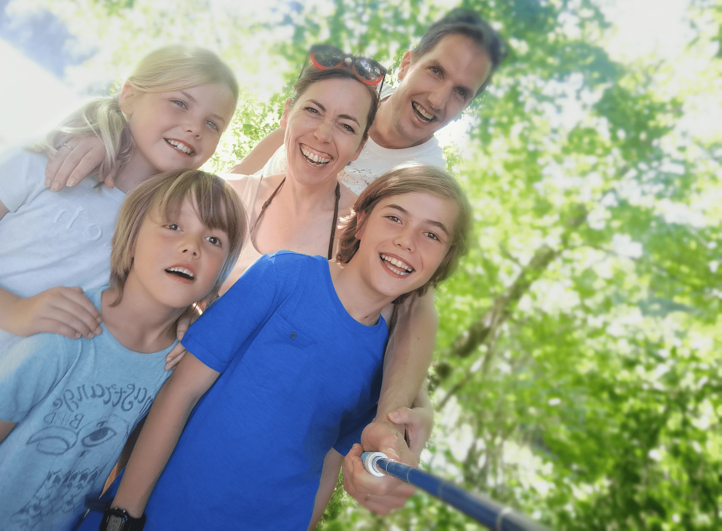 Mom Hilke and her family