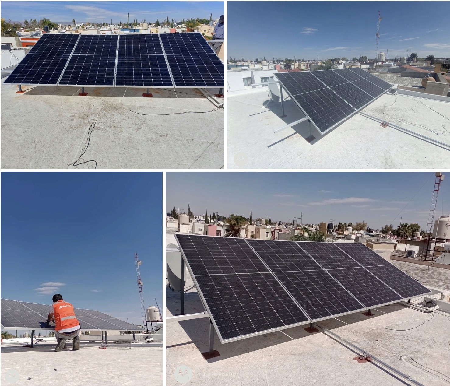 ¡Proyecto de sistema solar híbrido en Aguascalientes_Paneles Solares Solfium Mexico