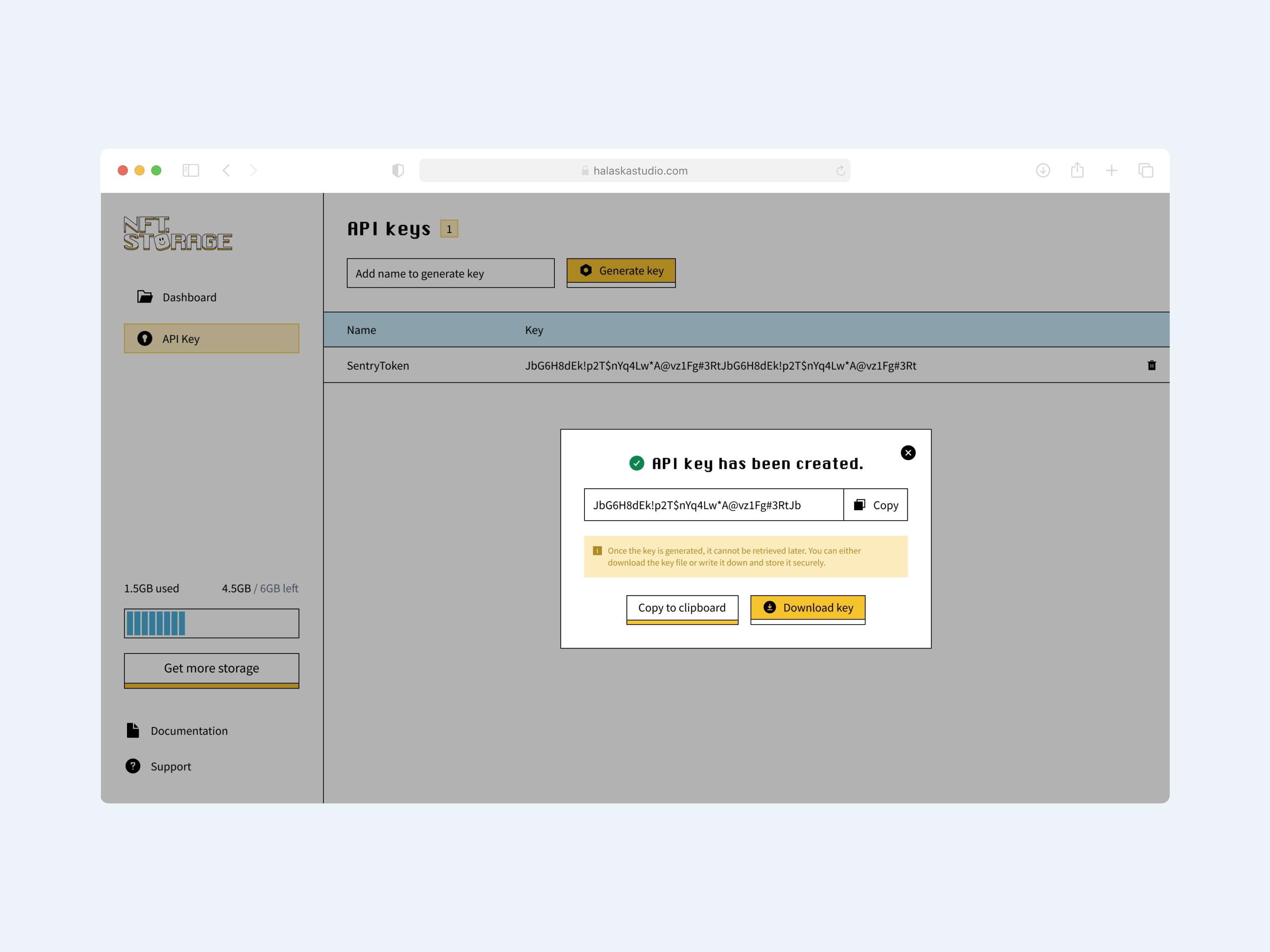 NFT Storage Dashboard UX upgrade