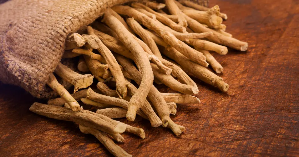 Ashwagandha is an adaptogen that reduces stress and supports testosterone levels.