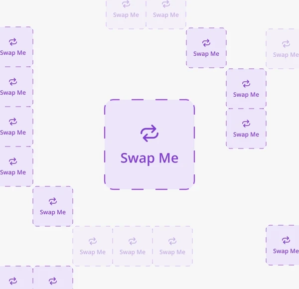 Swap slots used to build components from interchangeable parts