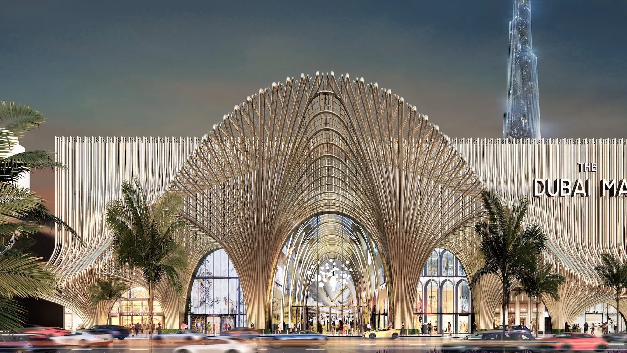 Development view of Dubai Mall a mega project in United Arab Emirates, supported by financial modelling