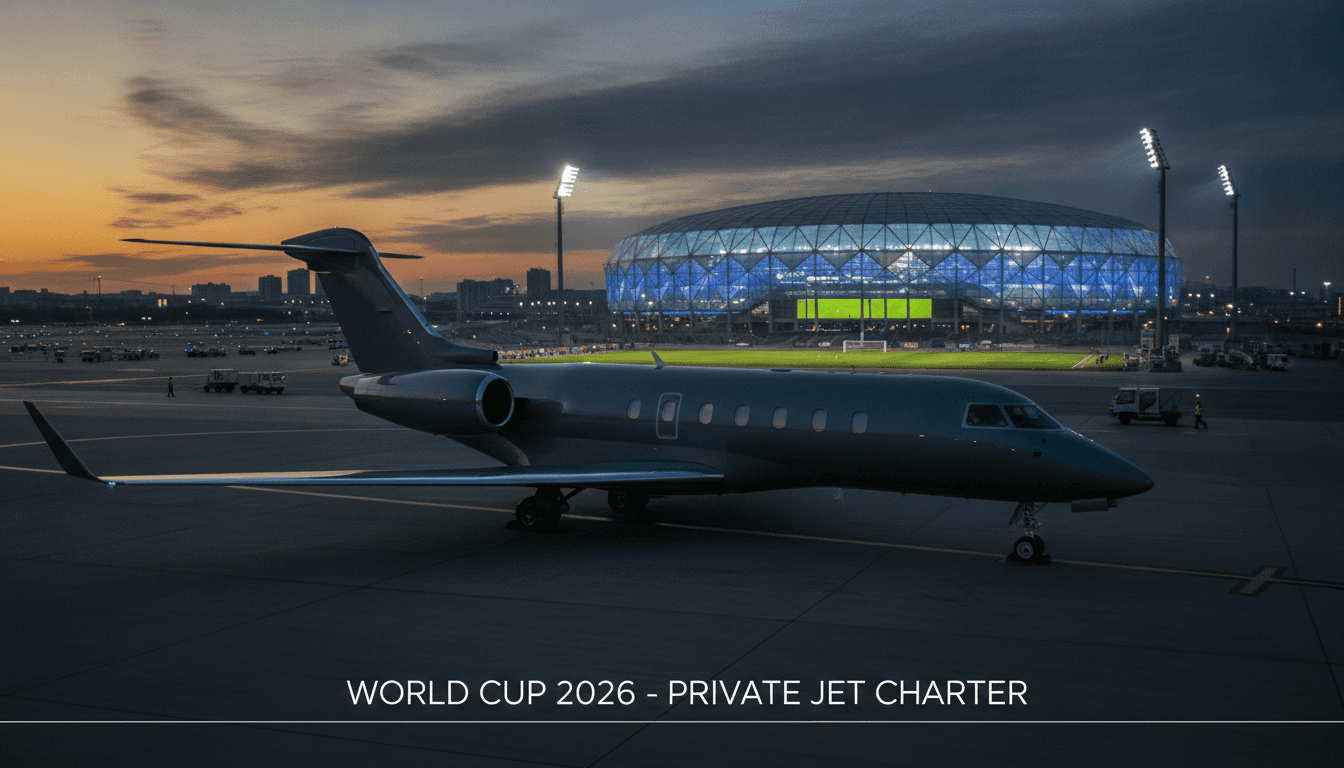 2026 월드컵 북미 도시로 향하는 전용기 - 스포츠 단체 차터 가이드