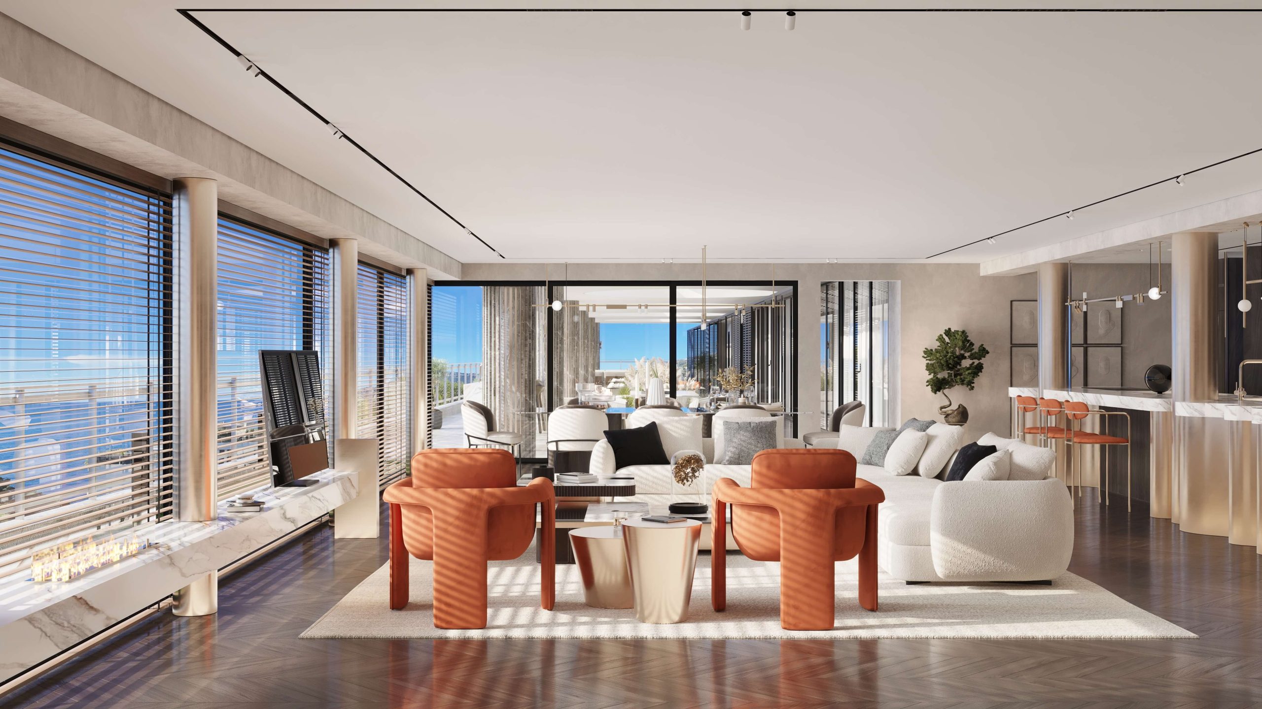 Monaco Ocean View Penthouse – residential interior design in Monaco by ImPERFECTION DESIGN