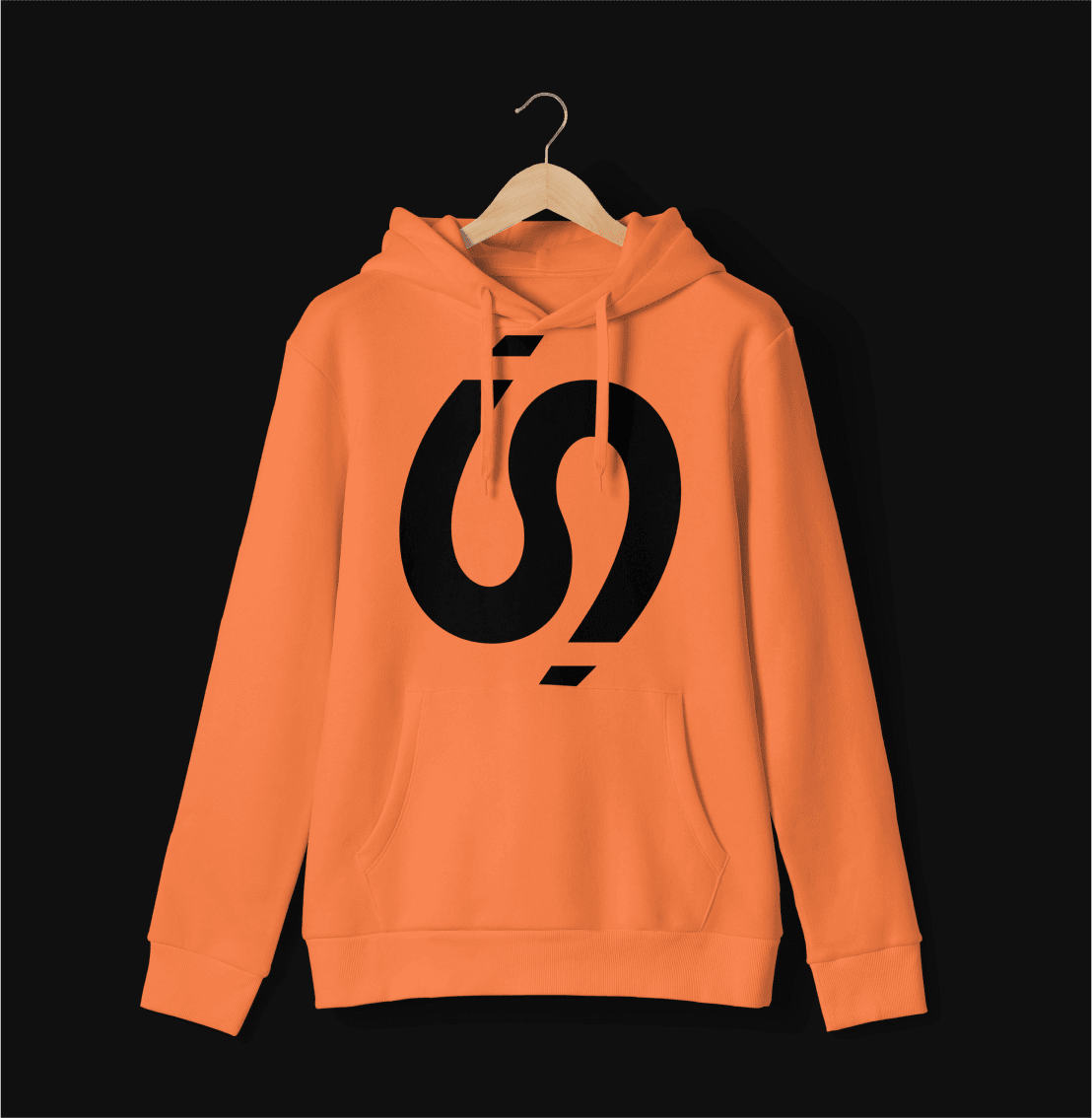 Hoodie with a logo.