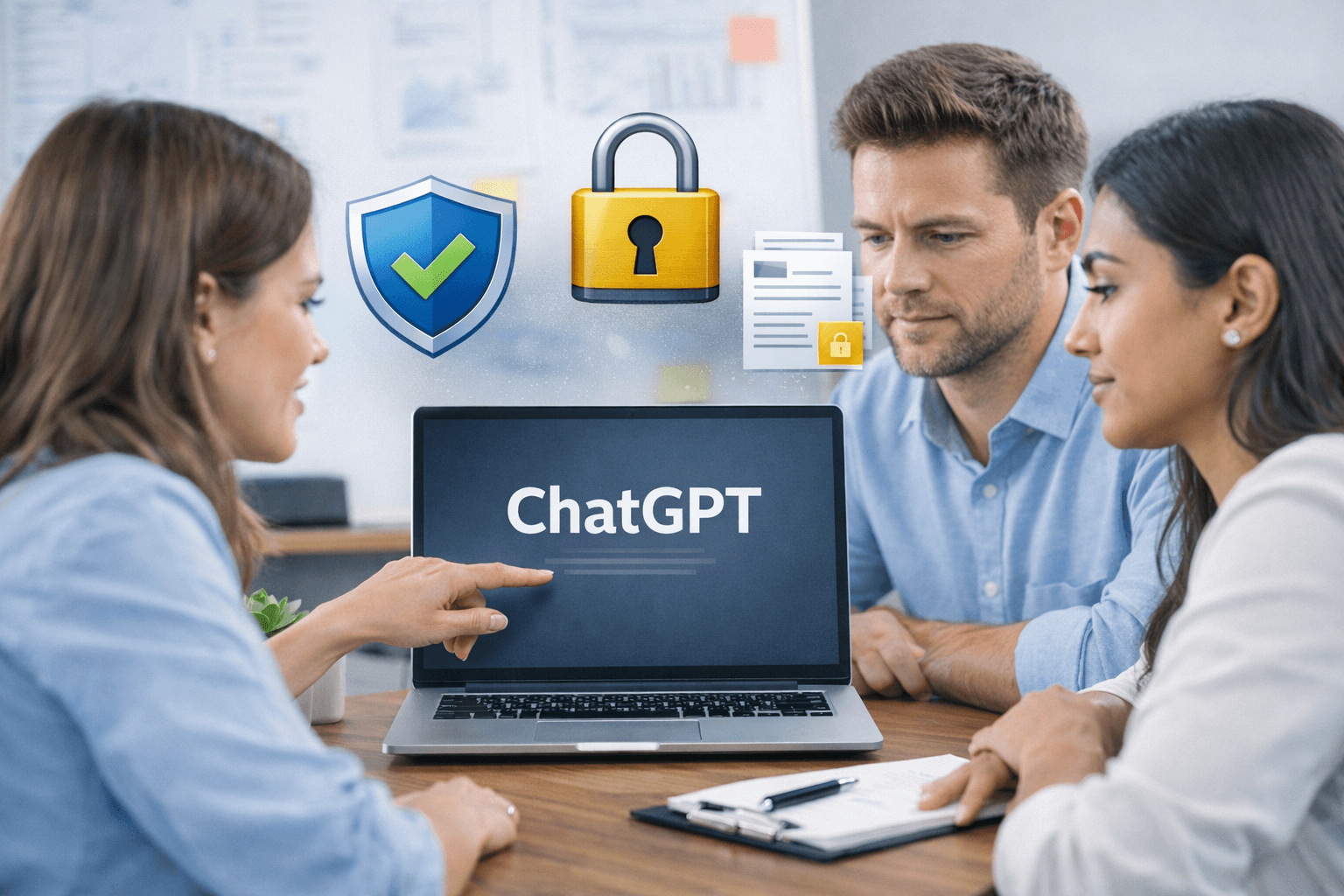 meeting over veilig omgaan AI