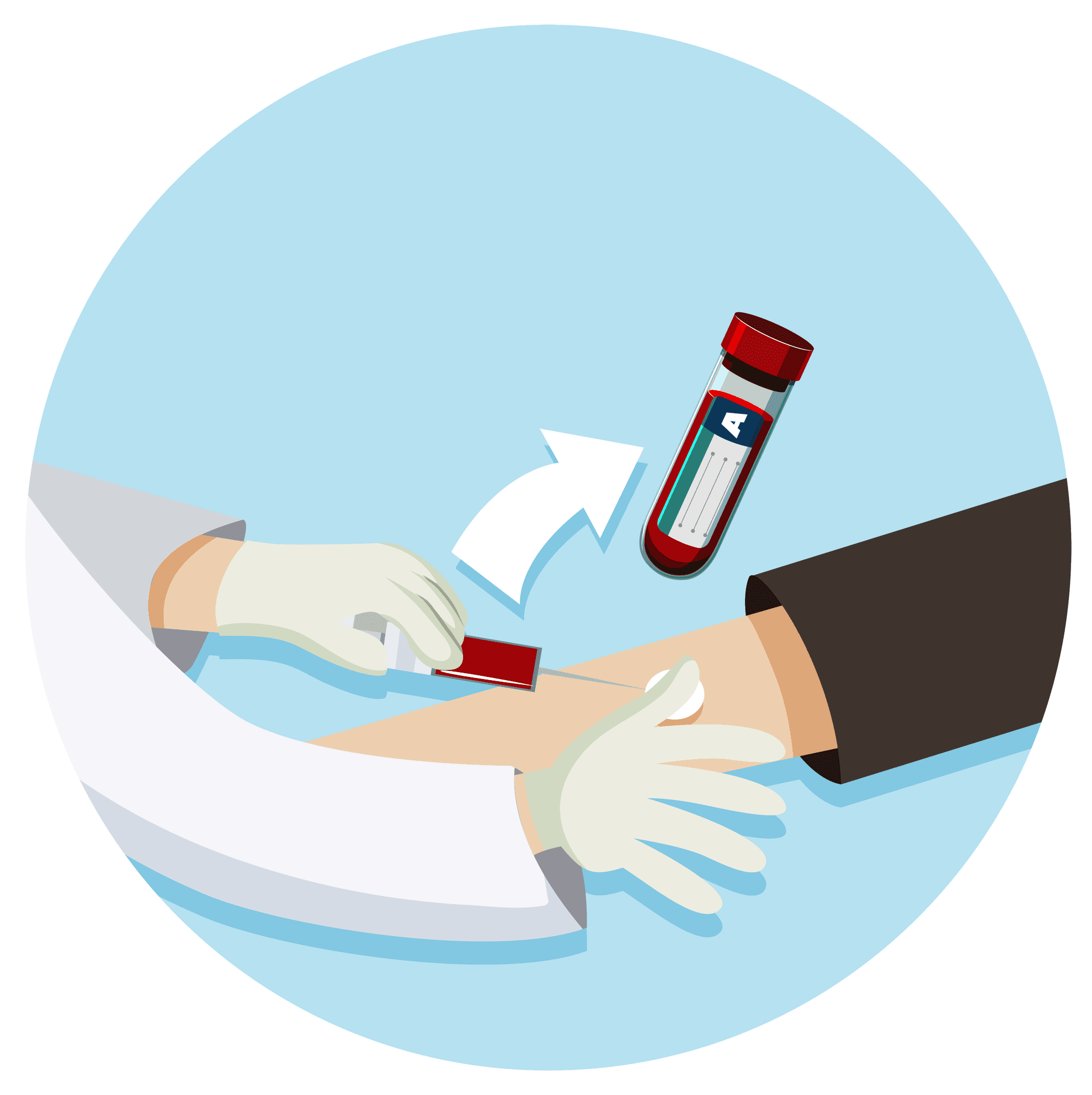 Stock vector image of Blood Collection