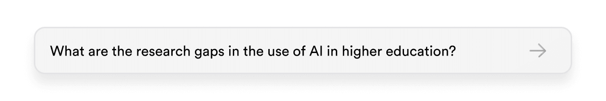 A grey button with an arrow that contains the previous query.