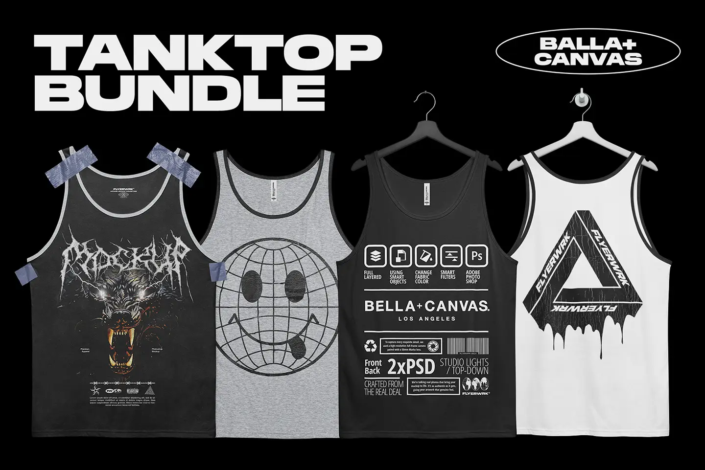Bella+Canvas 3480 Tanktop Mockup bundle