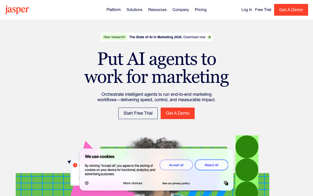 Jasper екранна снимка