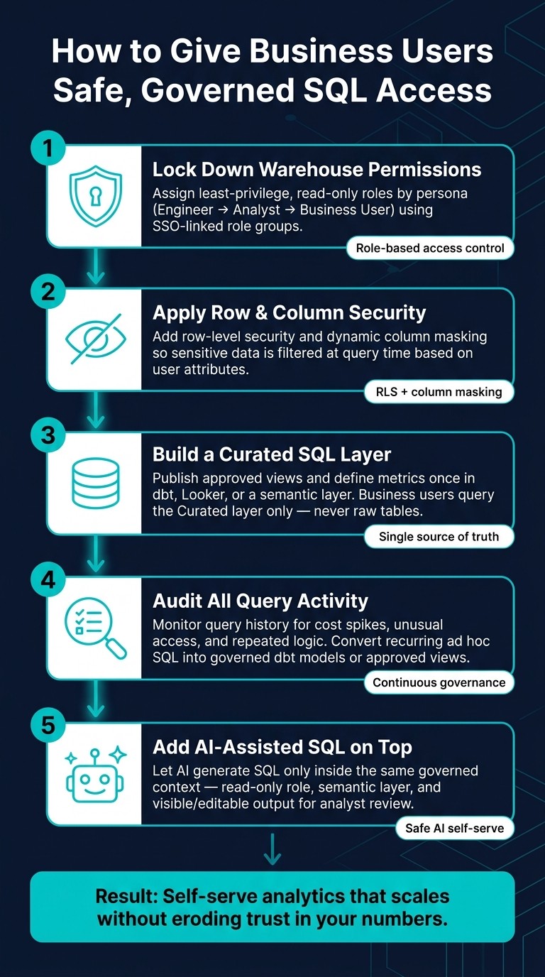 Governed SQL Access: 5-Step Setup for Business Users