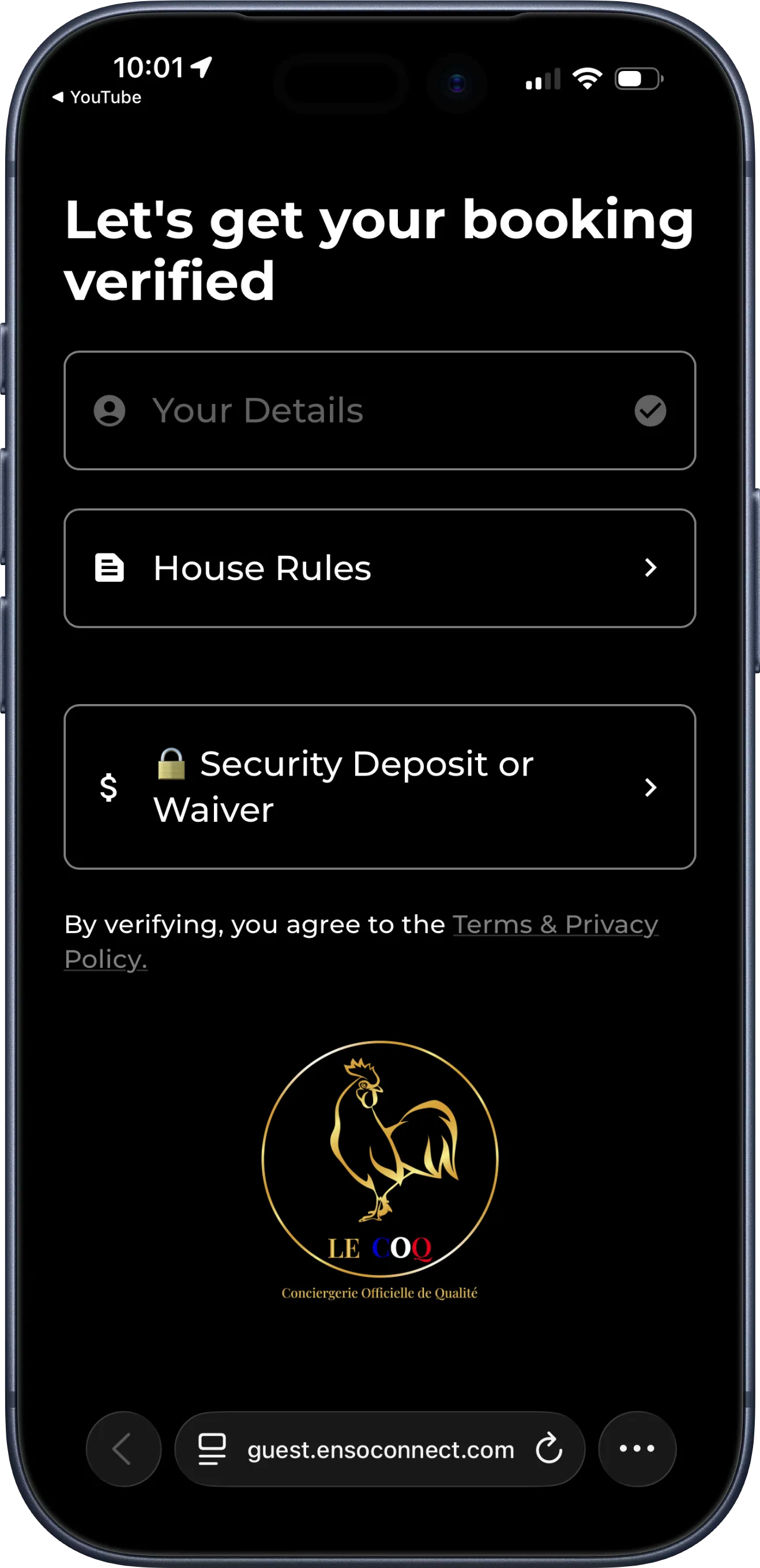 Automated Guest Verification Flow