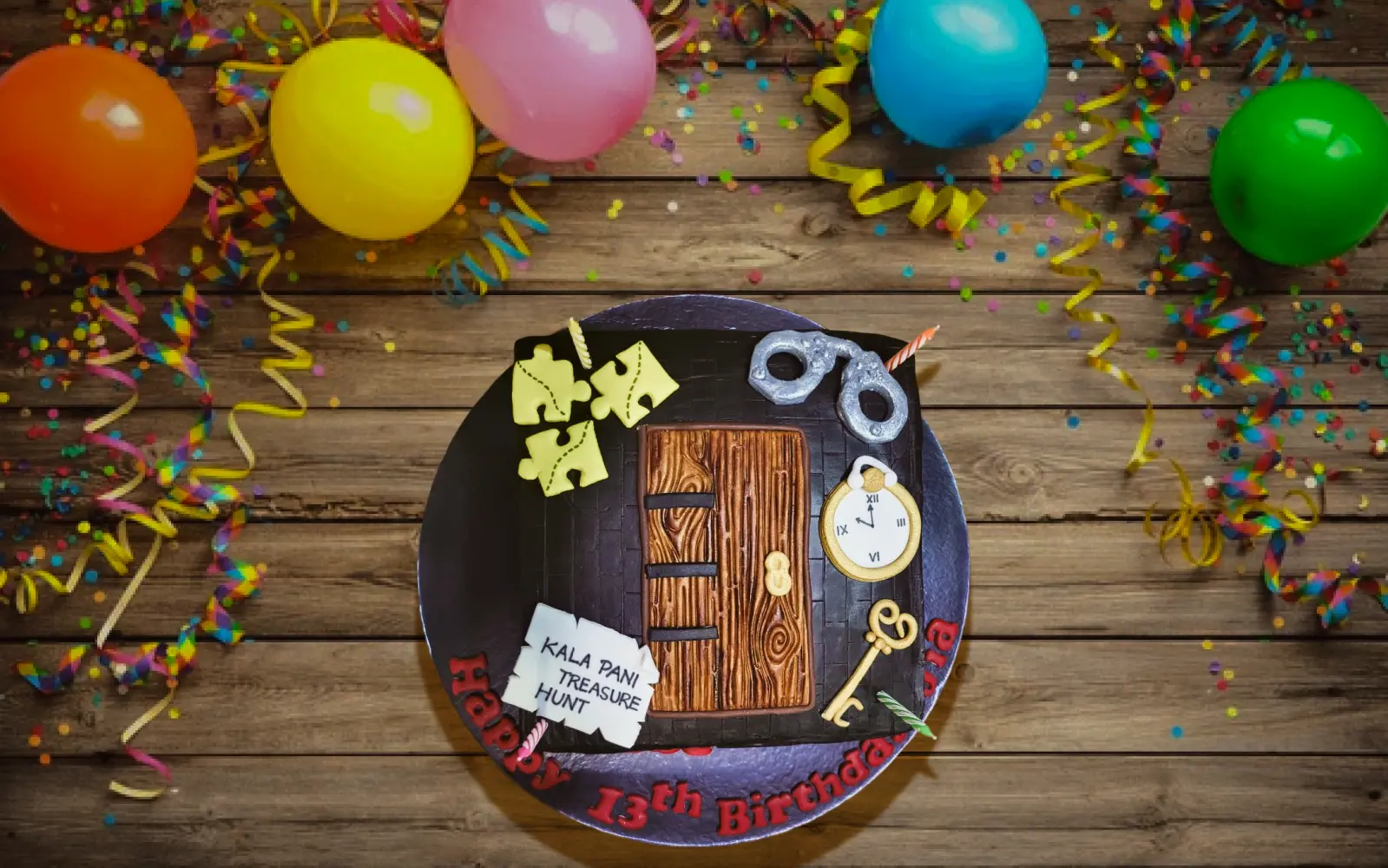 Cake for birthday celebrations at The Hidden Hour escape games