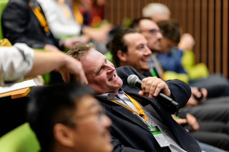 futuristic robot with a grey background