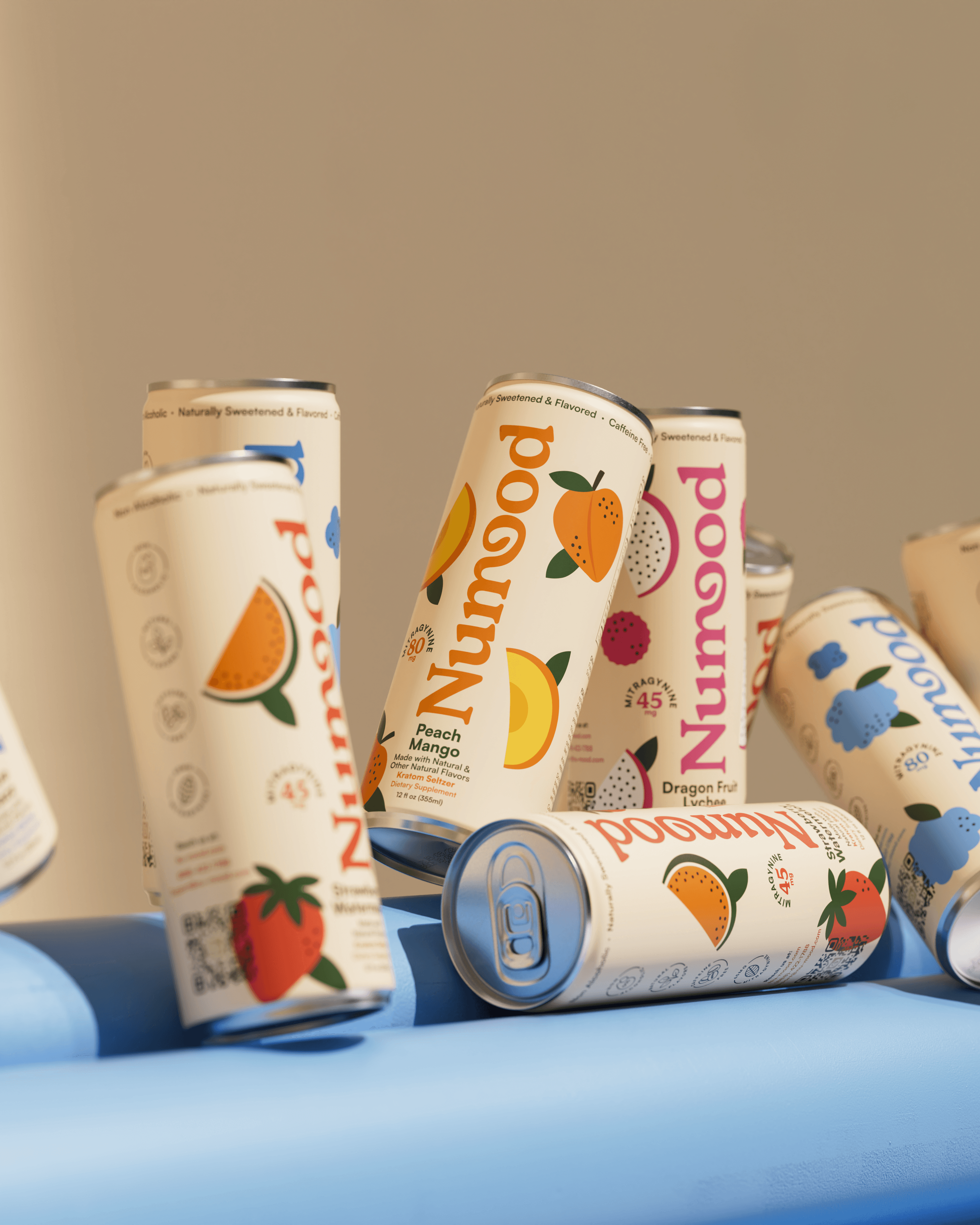 Close-up of blue flowers, glistening with droplets of water, creating a serene and calming atmosphere.