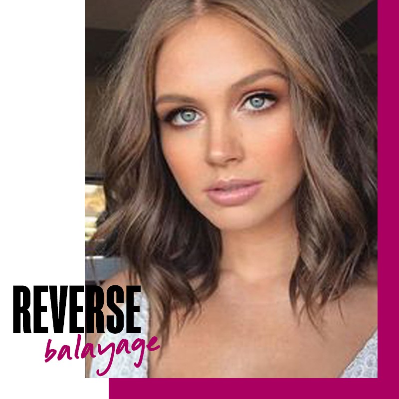 Tendencia de mechas Reverse balayage | Fuente: Google Images