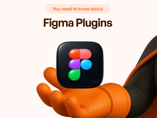 Mascot hand holding figma 3d icon