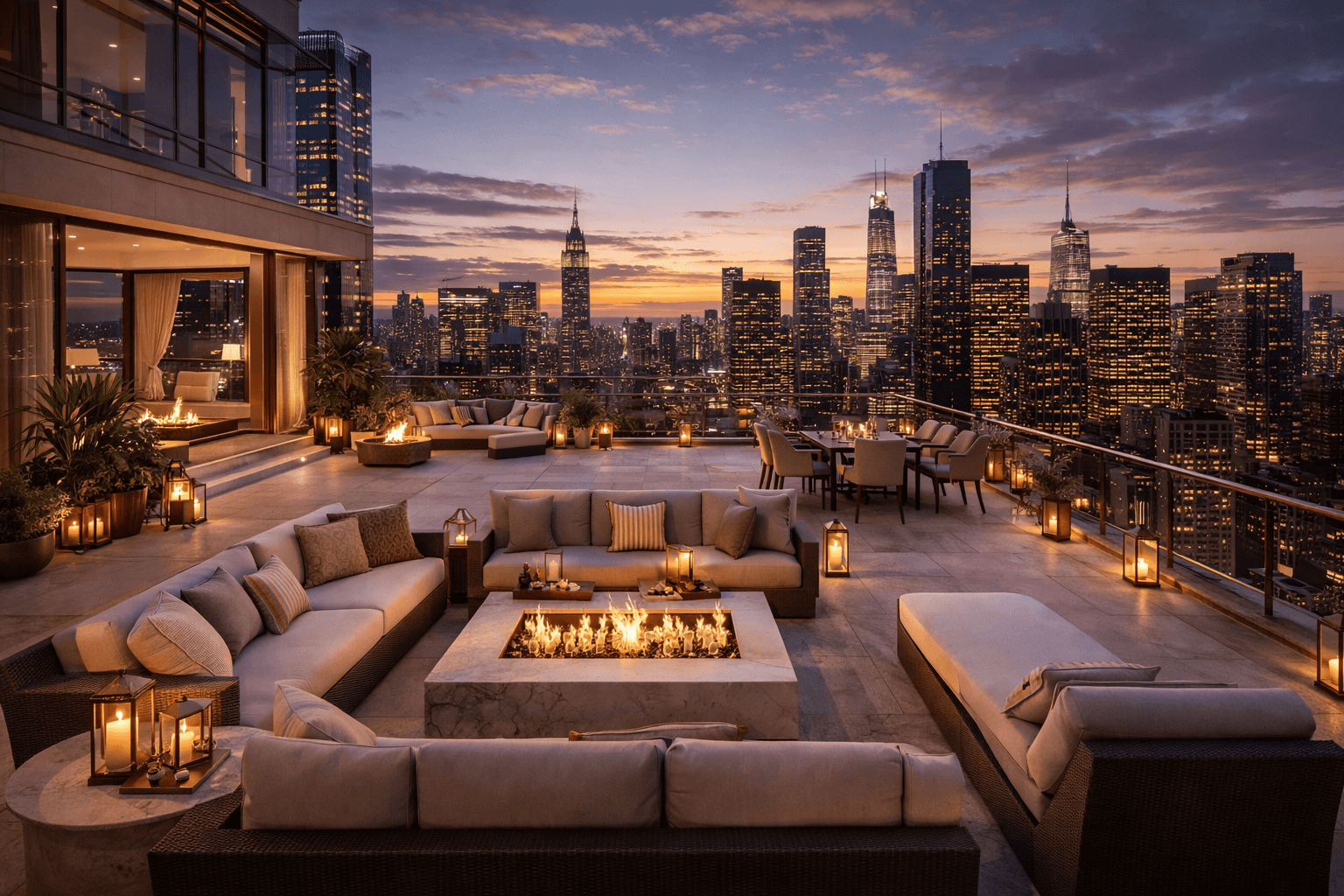 Elite urban living in Ambala with modern rooftop spaces overlooking the vibrant cityscape