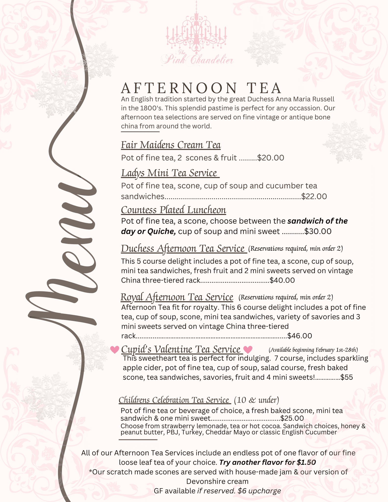 The Pink Chandelier - The #1 Place for Afternoon Tea and Personal Style ...