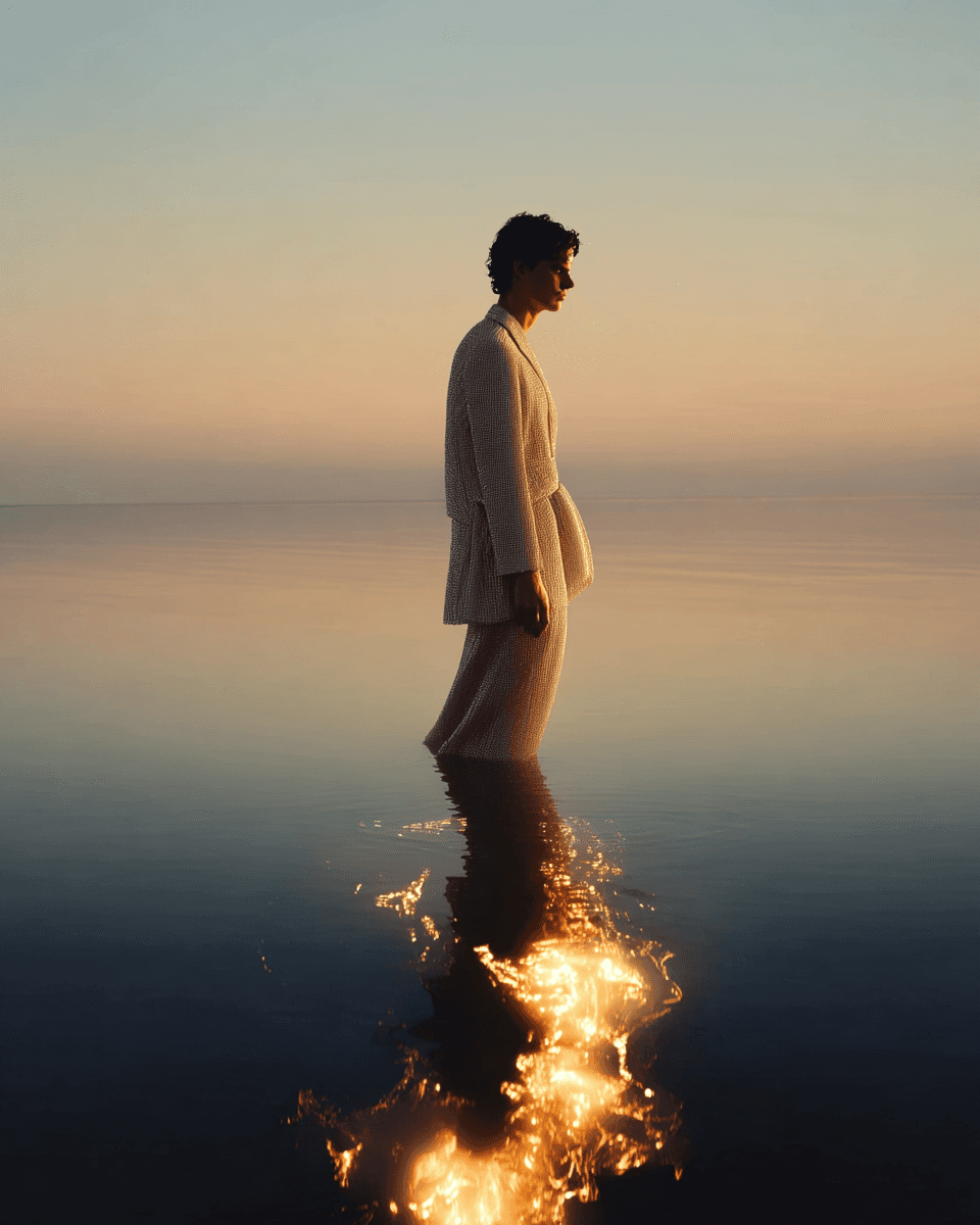 AI generated fashion editorial imagery