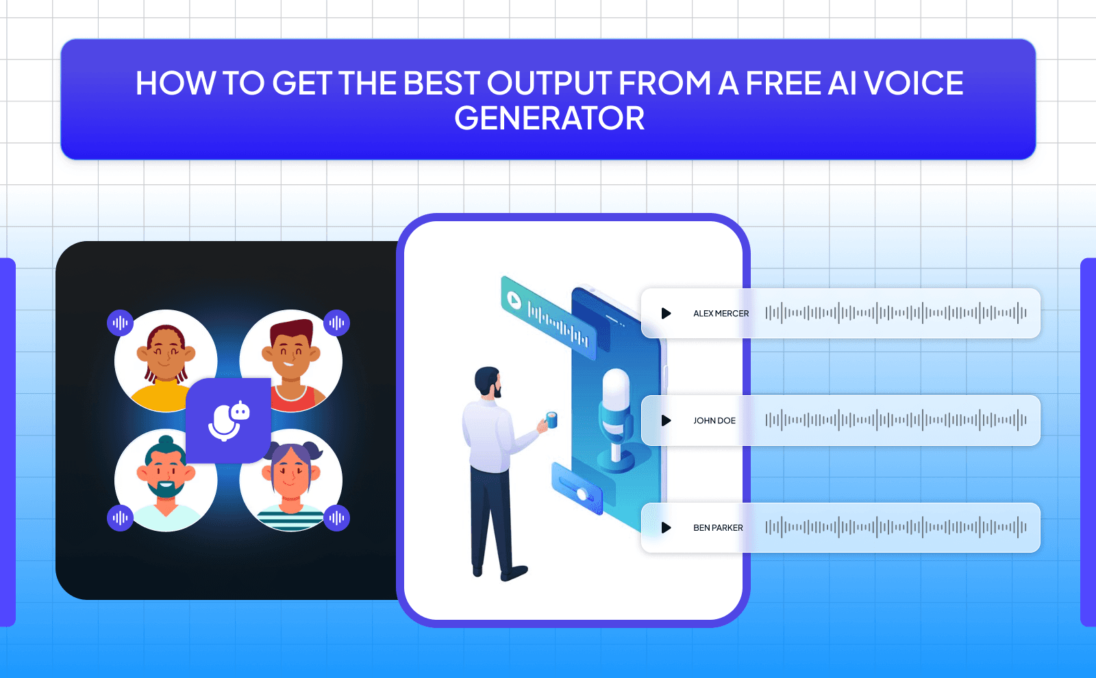How to get the best output from a free AI voice generator