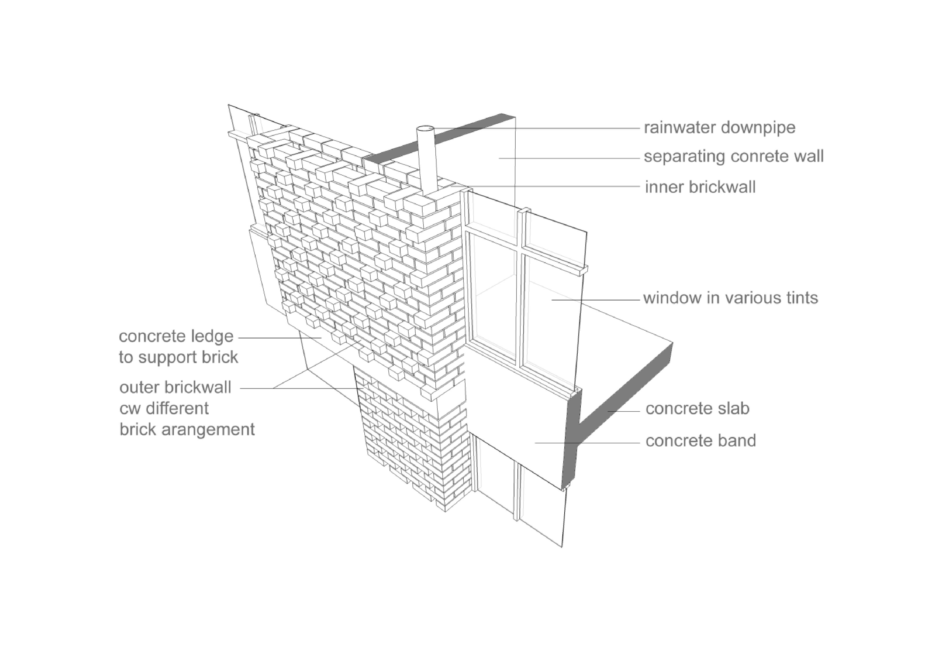 Architectural drawings of Ibis Style Hotel project by Asima Architects
