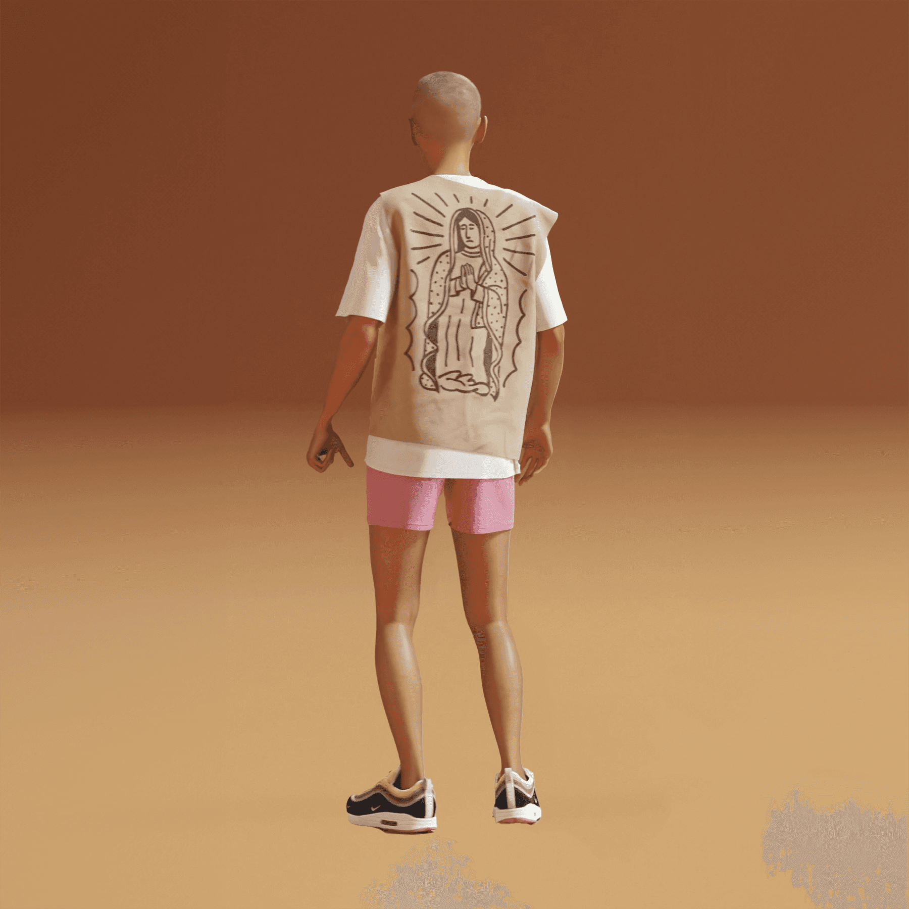 a femenine figure wearing Shin studio's new collection