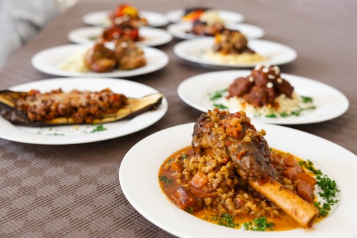 Lamb shanks and other dishes
