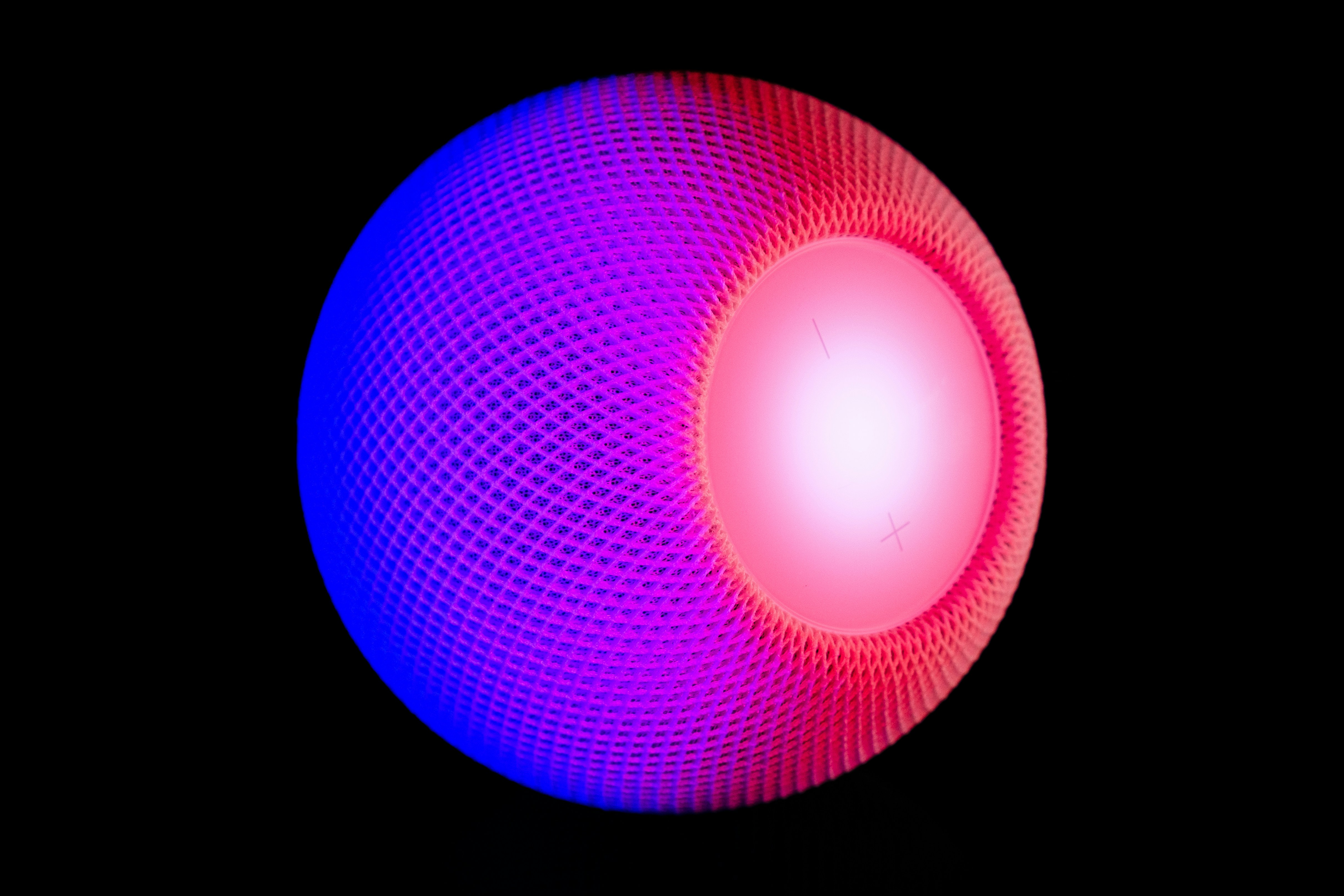 Colorful Sphere Speaker representing AI Voice Generator