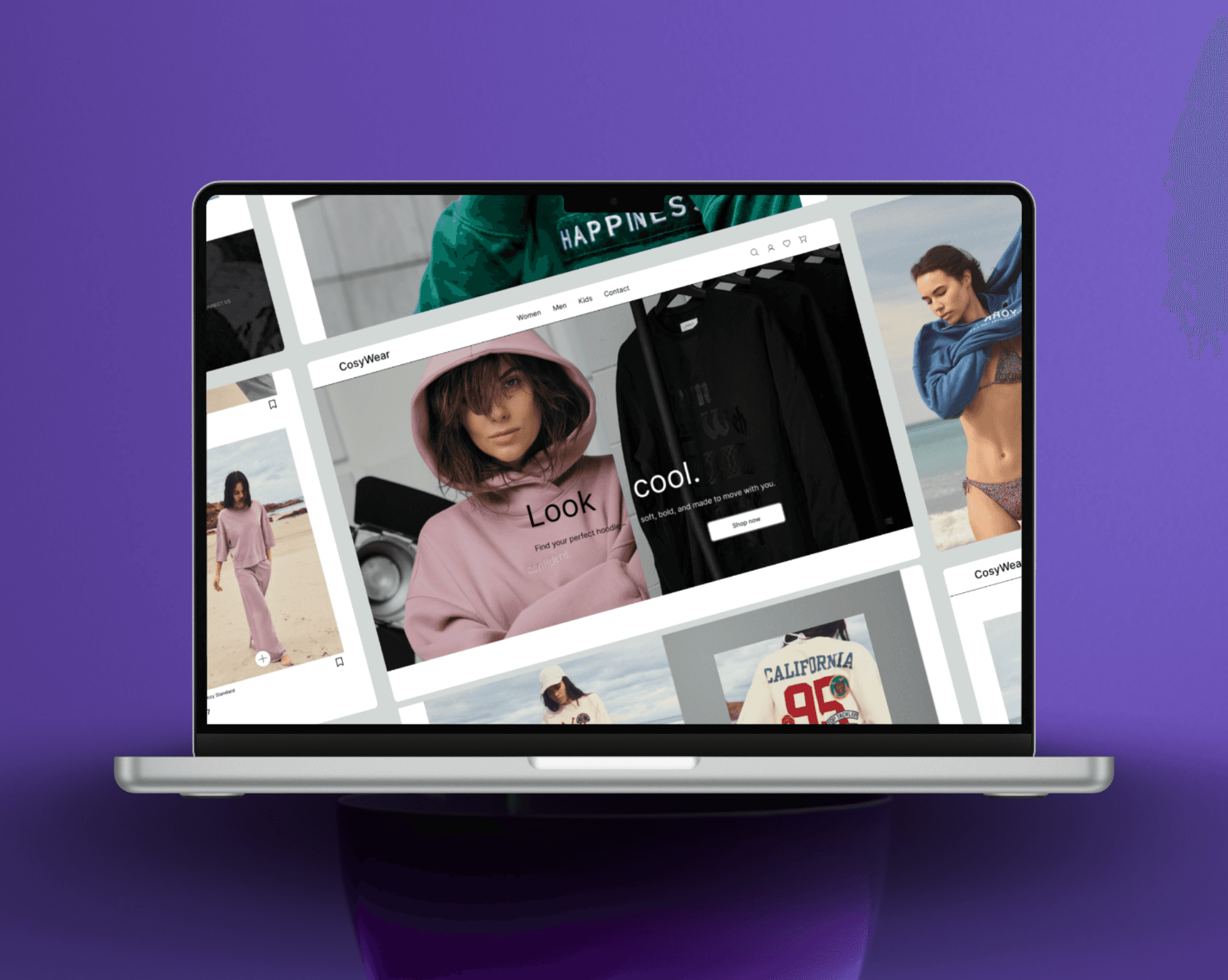 hand holding meadow flowers on a dark green background