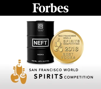 Forbes depicting Best Vodkas from San Francisco World Spirits Competition 2018.