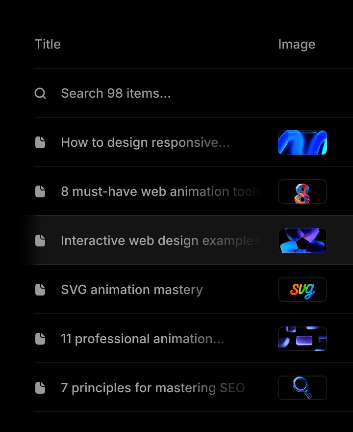 CMS in Framer