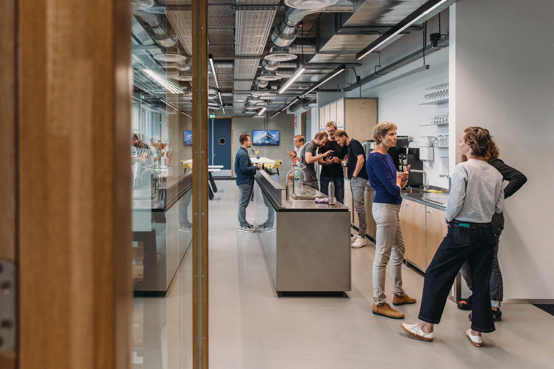 Interior photo of the lunch room