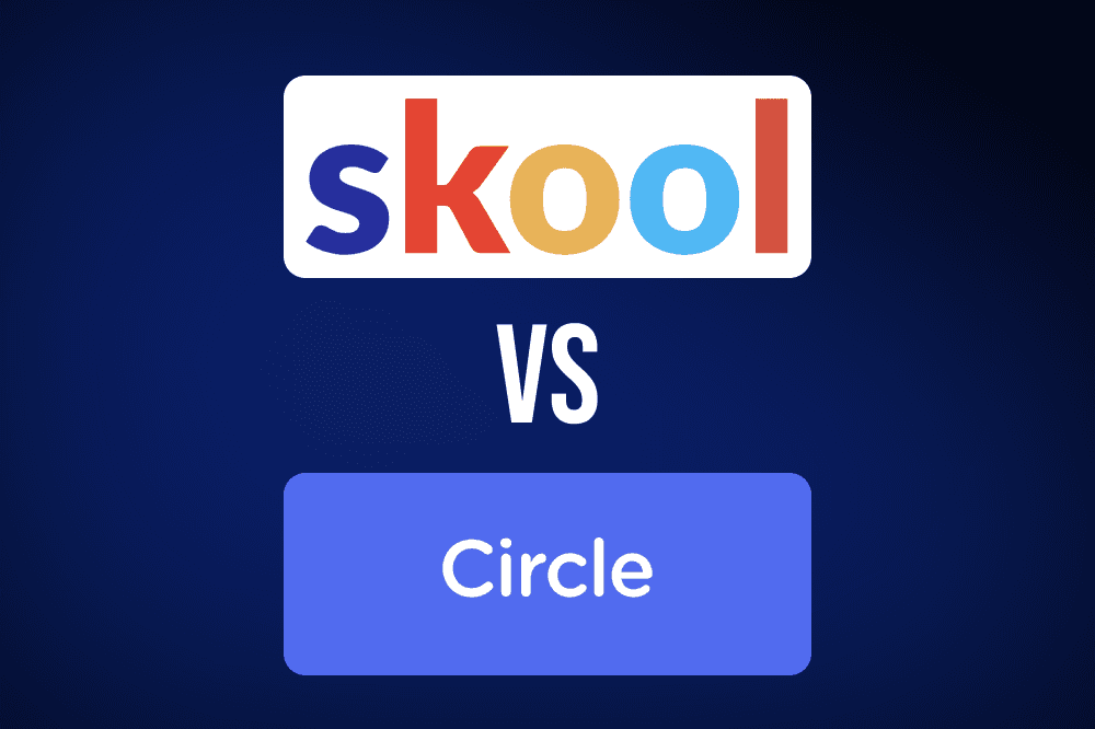 A picture Comparison between Skool.com and Circle.so