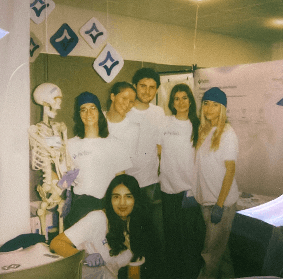 Photo of the Helm team presenting at Demo Day