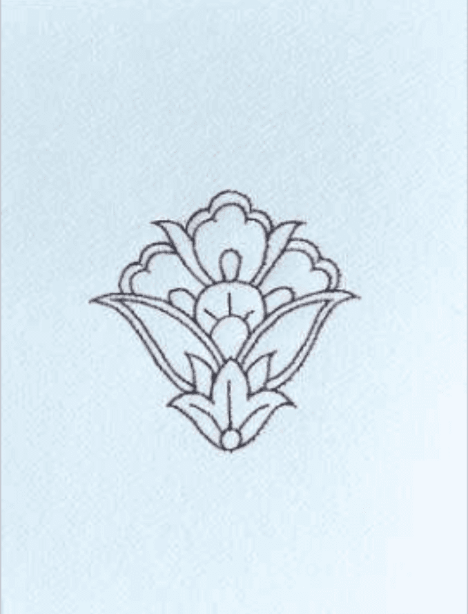 herd of sheep on road painting