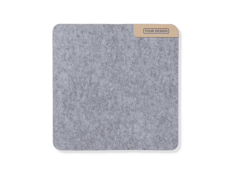 Stylish felt mouse pad perfect for office branding