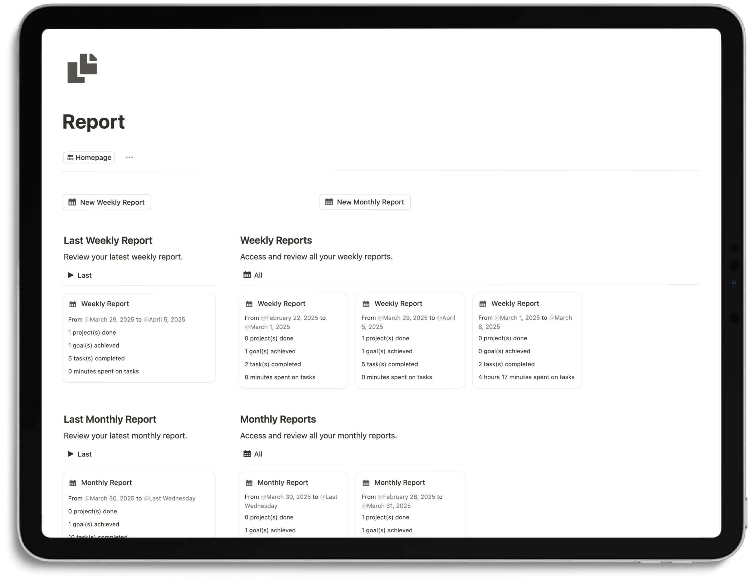 Notion Productivity System - Report