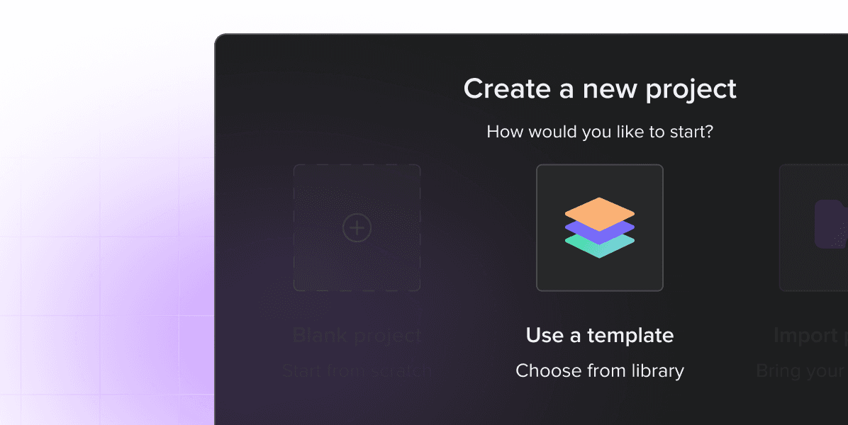 Creating a new template