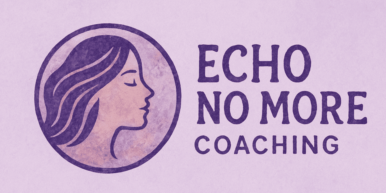 "Echo No More Coaching logo representing Dr. Karolina James' trauma-informed services, empowering survivors of emotional abuse with advocacy and healing."